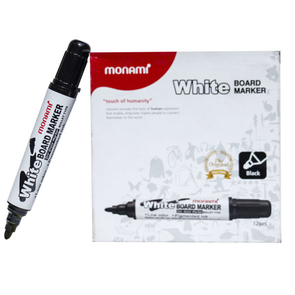 Black Monami SigmaFlo Liquid White Board Marker