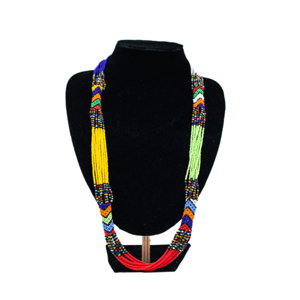 African Multicolor Mvovo Beaded Necklace (3)